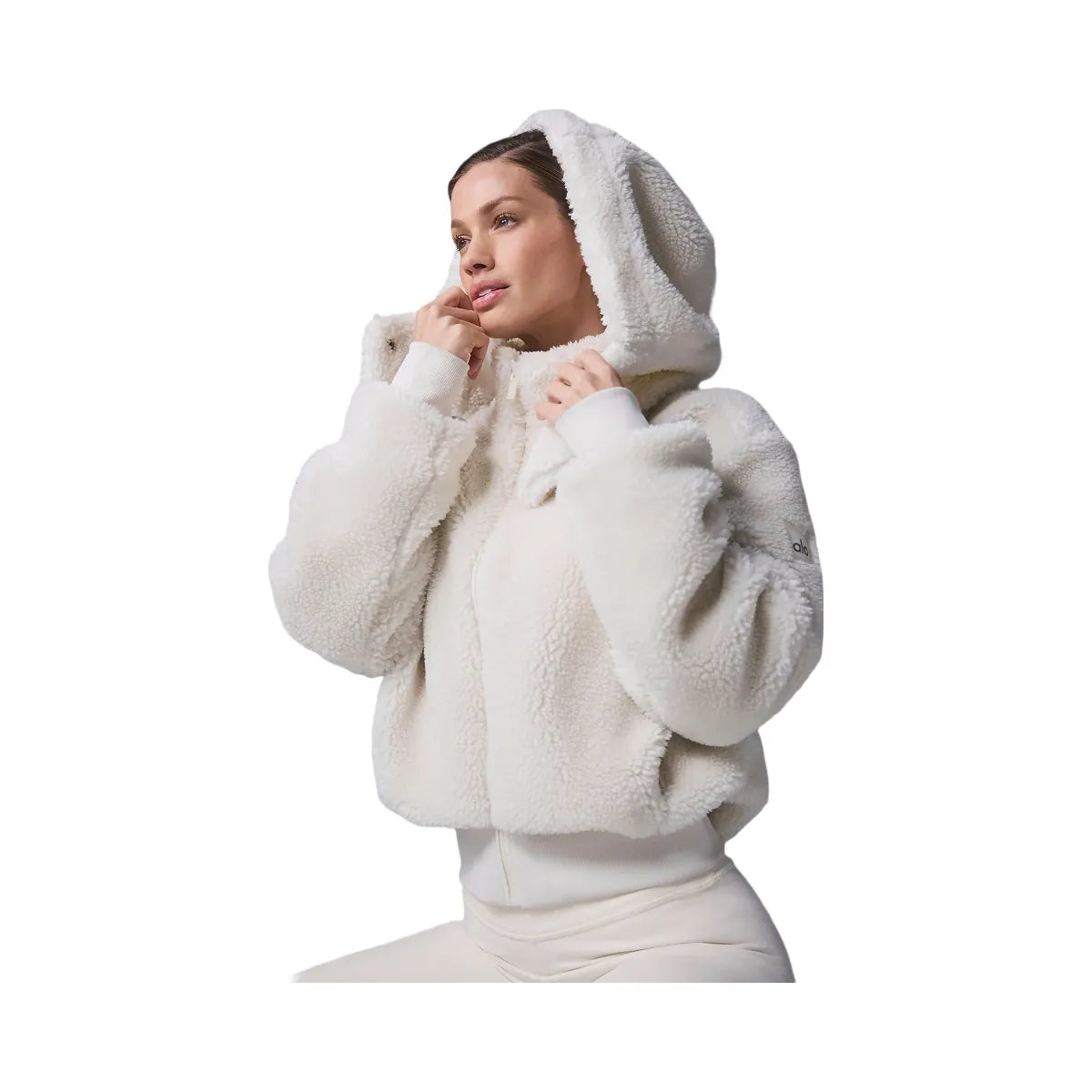 Alo Women's Foxy Sherpa Jacket - Ivory