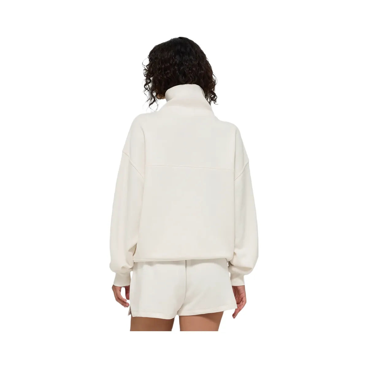 Alo Women's Hazy Mock Neck Pullover - Ivory