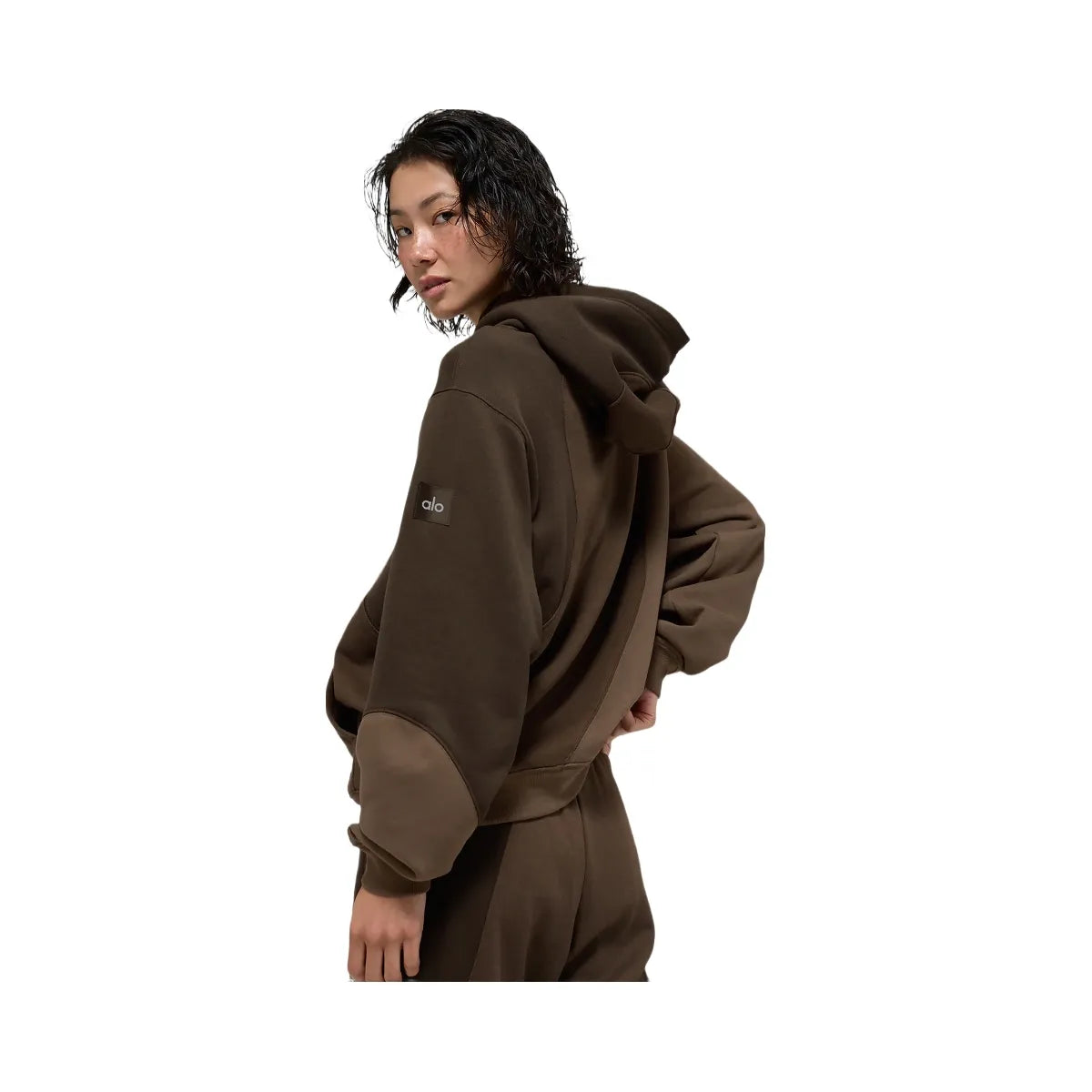 Alo Women's Make Waves Hoodie - Espresso Tonal
