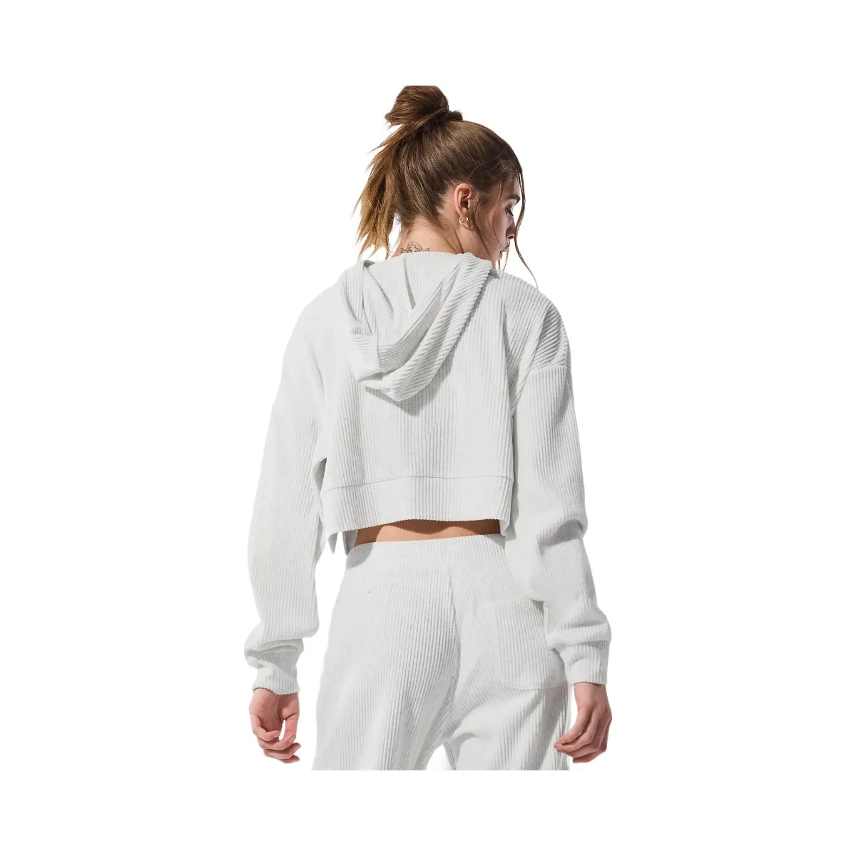 Alo Women's Muse Hoodie - White Heather