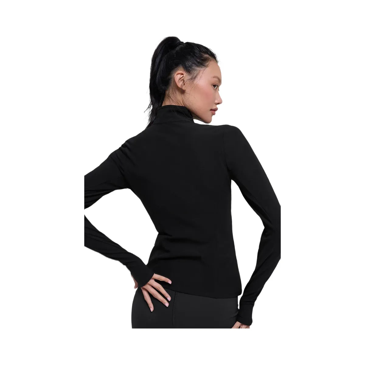 Alo Women's Alosoft 1/2 Zip Rapid Pullover - Black