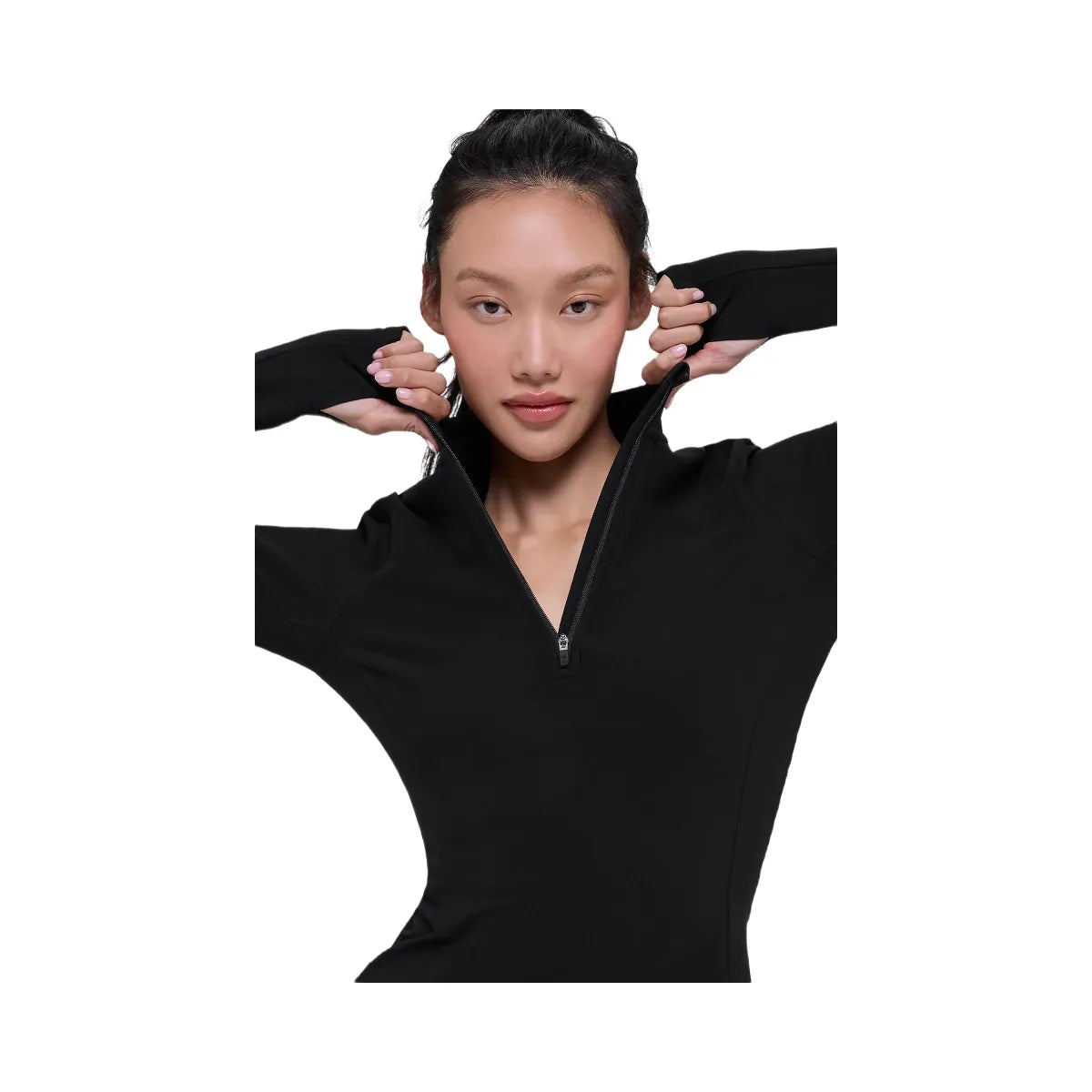Alo Women's Alosoft 1/2 Zip Rapid Pullover - Black