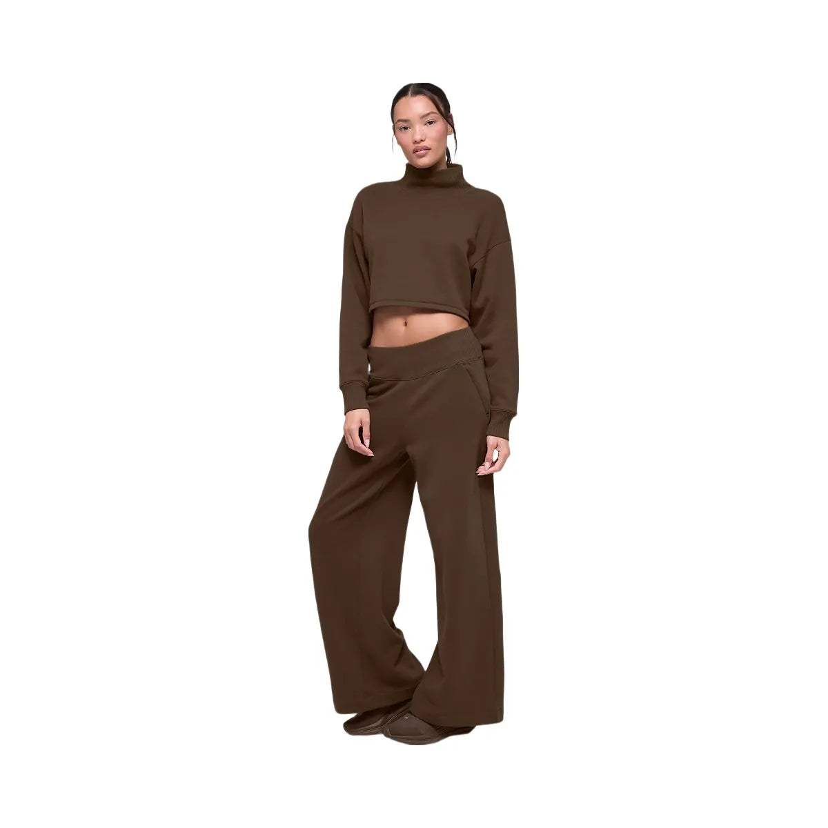 Alo Women's Cropped Serenity Coverup - Espresso