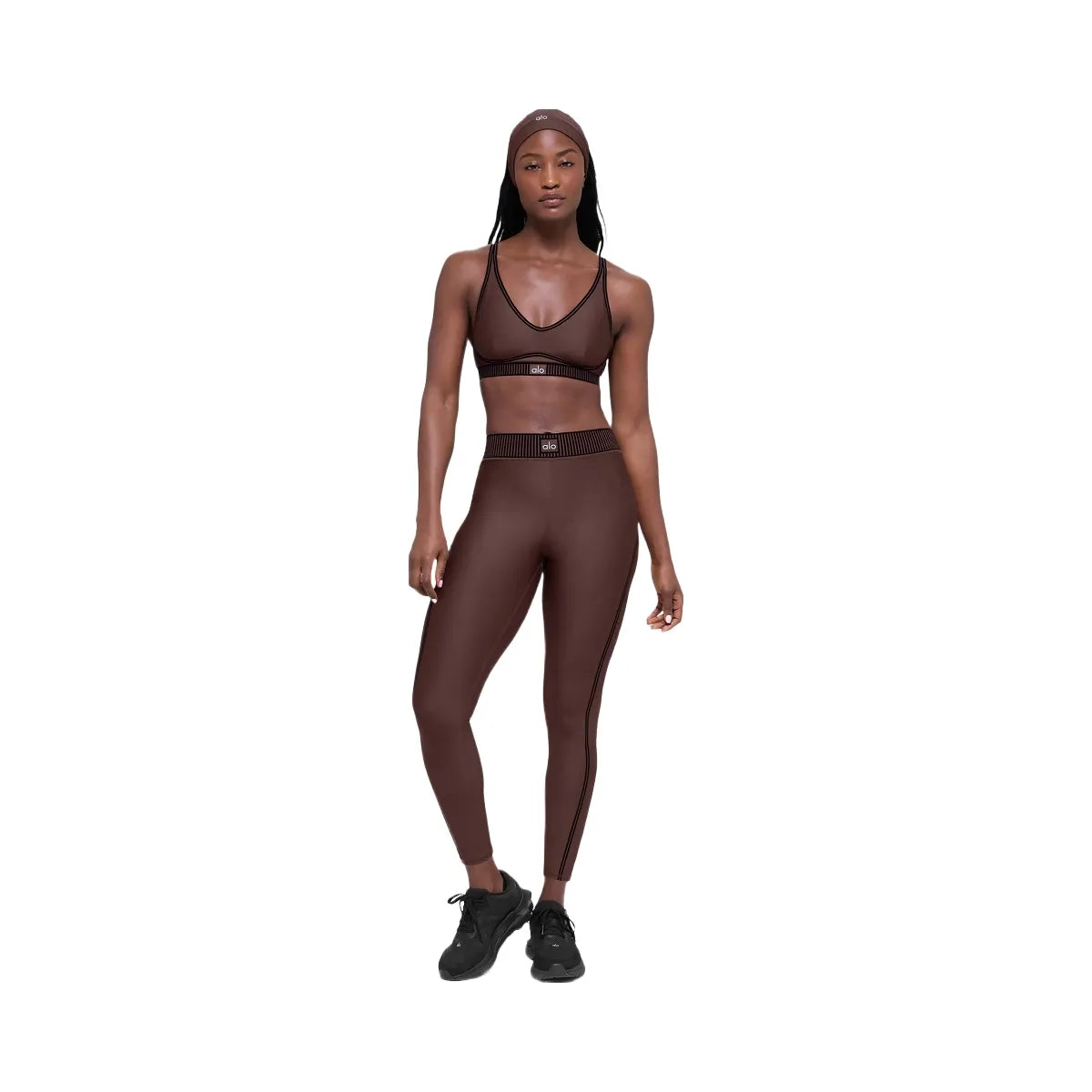 Alo Women's Airlift High-Waist 7/8 Line Up Legging - Brownstone