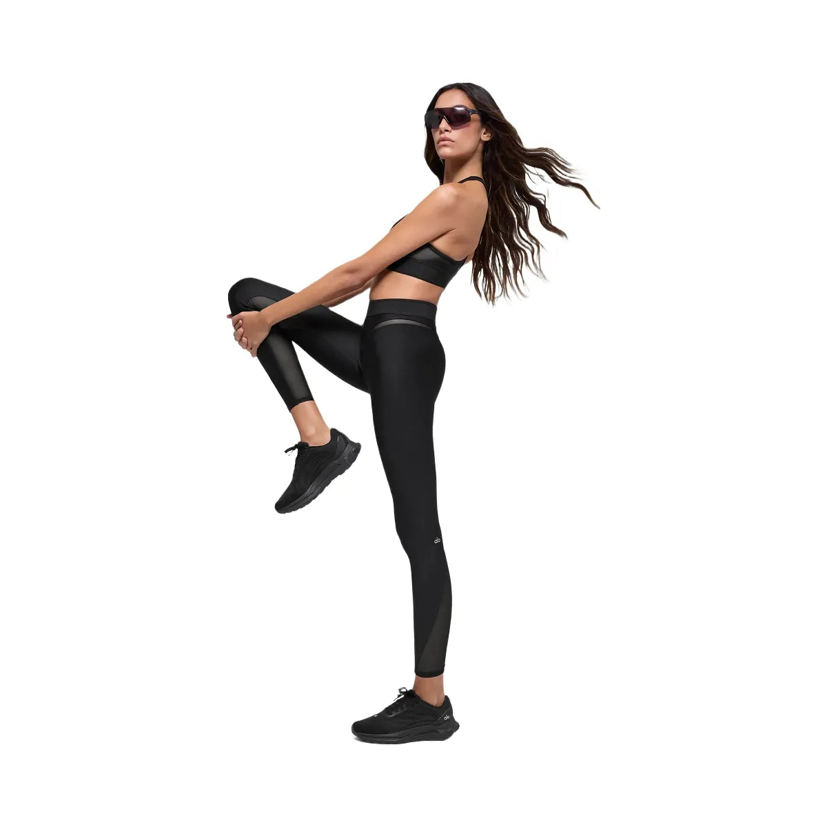 Alo Women's Airlift High-Waist 7/8 Rebel Legging - Black