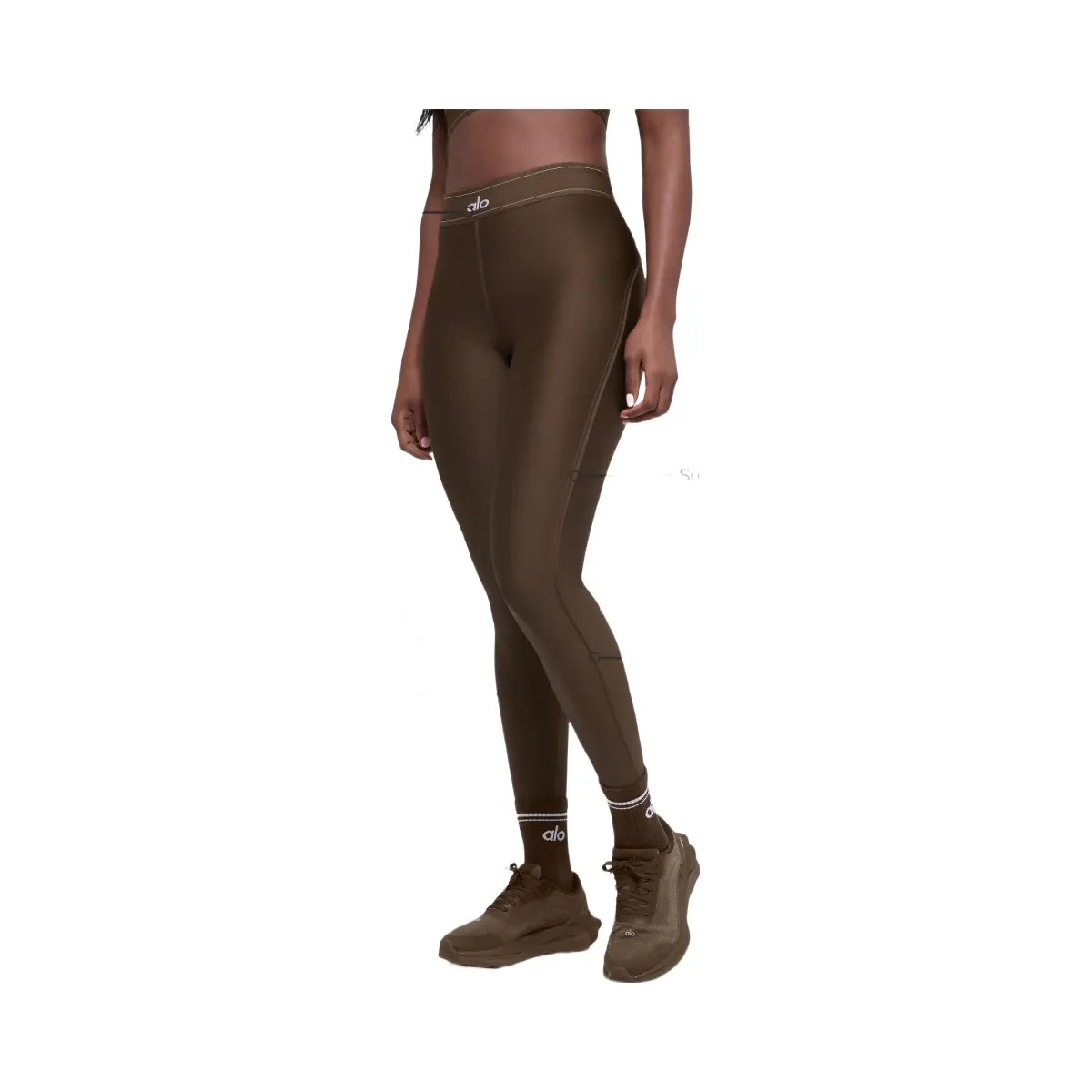 Alo Women's Airlift High-Waist Suit Up Legging - Espresso