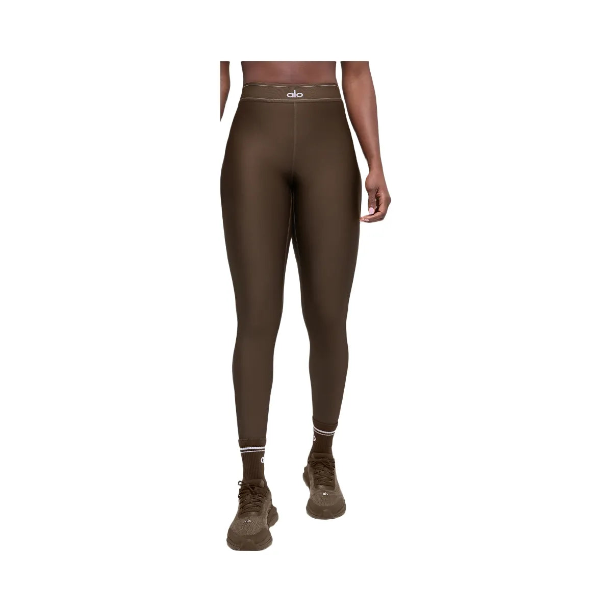 Alo Women's Airlift High-Waist Suit Up Legging - Espresso