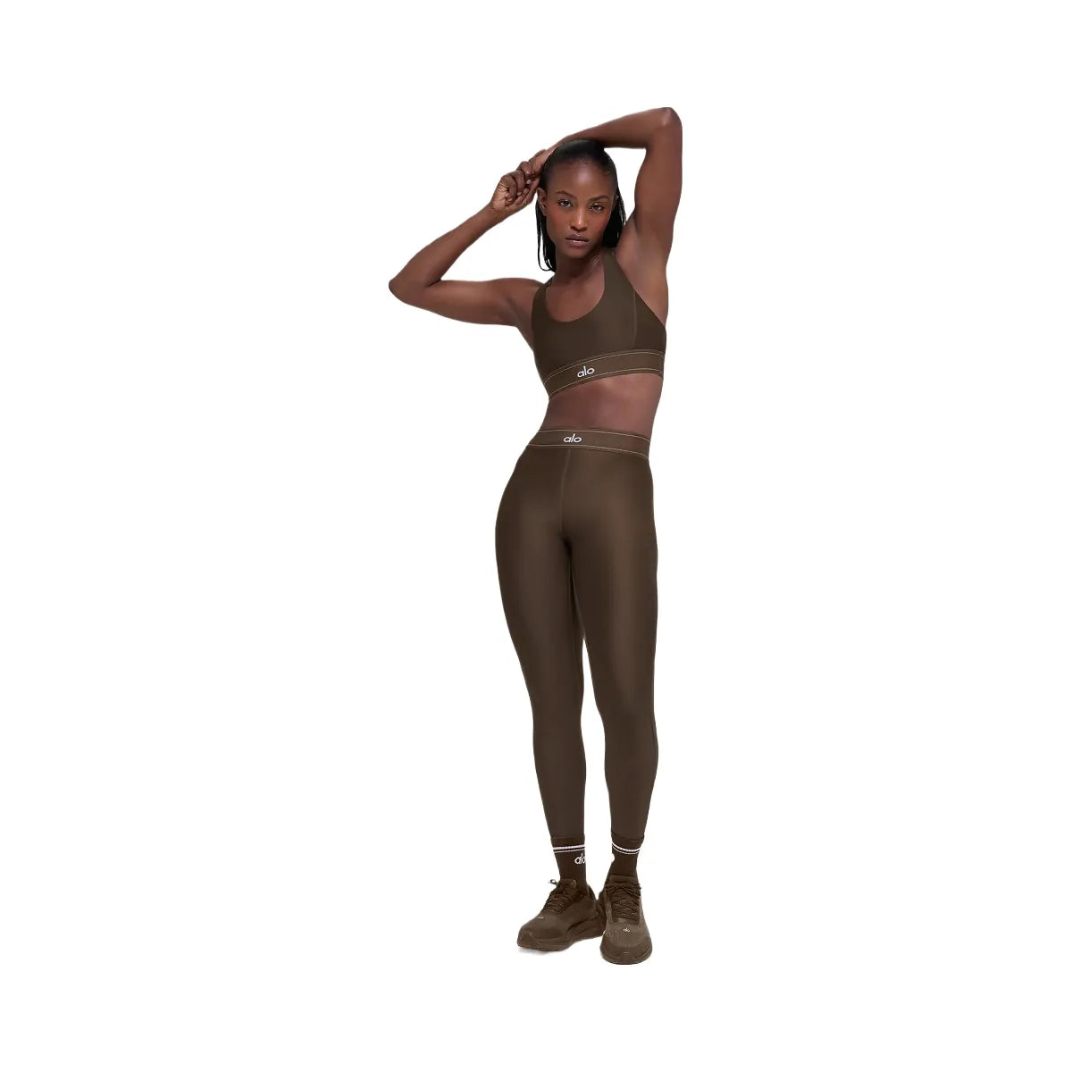 Alo Women's Airlift High-Waist Suit Up Legging - Espresso