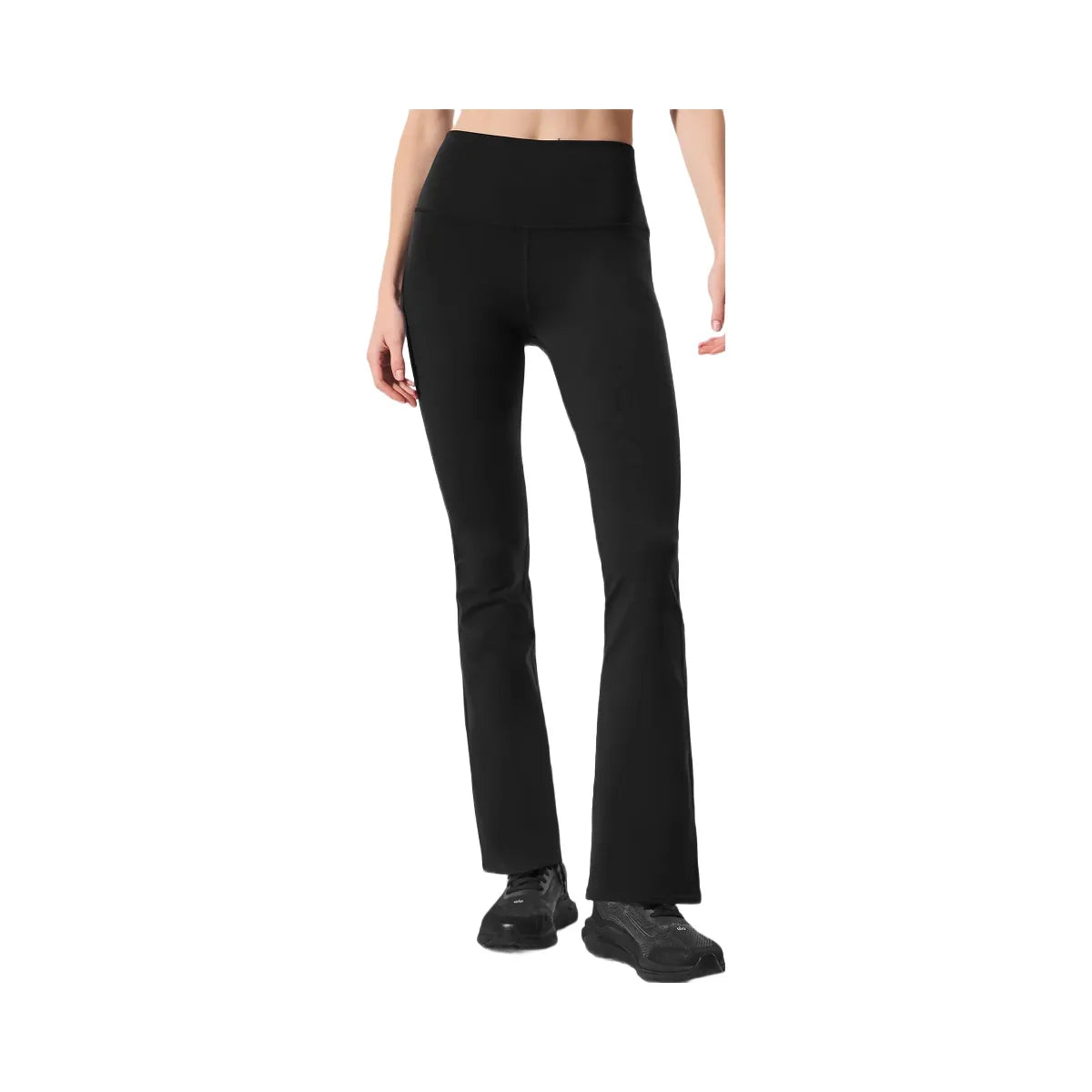 Alo Women's Airbrush High-Waist 7/8 Bootcut Legging - Black