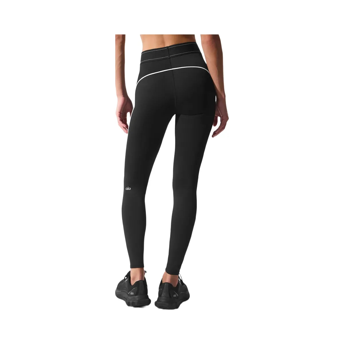 Alo Women's Airlift High-Waist Suit Up Legging - Black/White