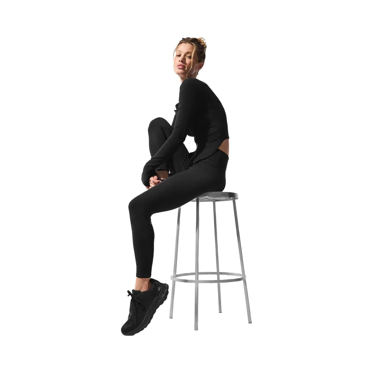 Alo Women's Alosoft High-Waist 7/8 Highlight Legging - Black