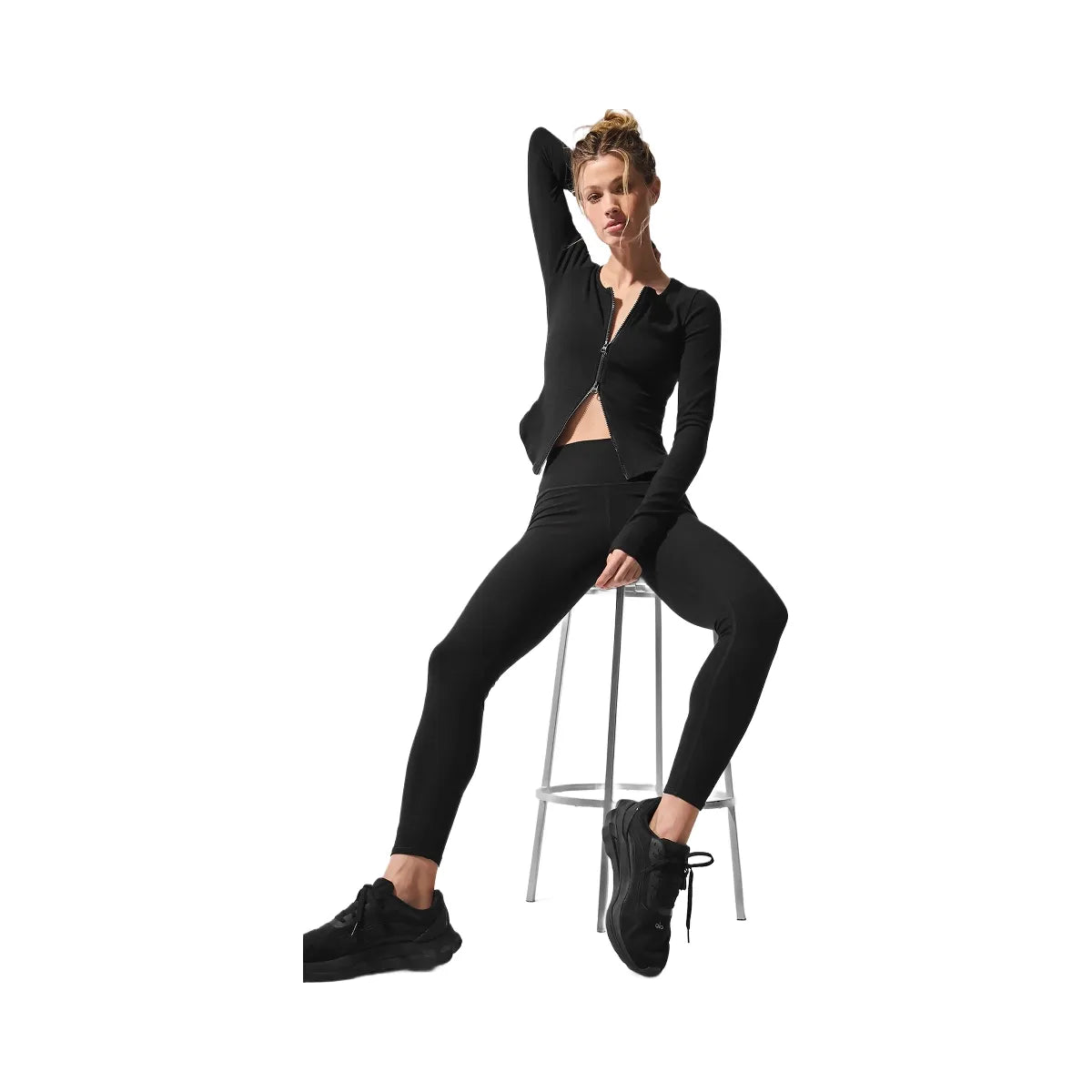 Alo Women's Alosoft High-Waist 7/8 Highlight Legging - Black