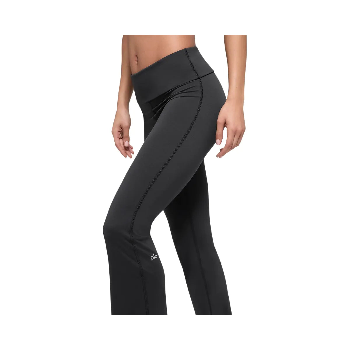 Alo Women's ALO Softsculpt Foldover Flare Legging - Black