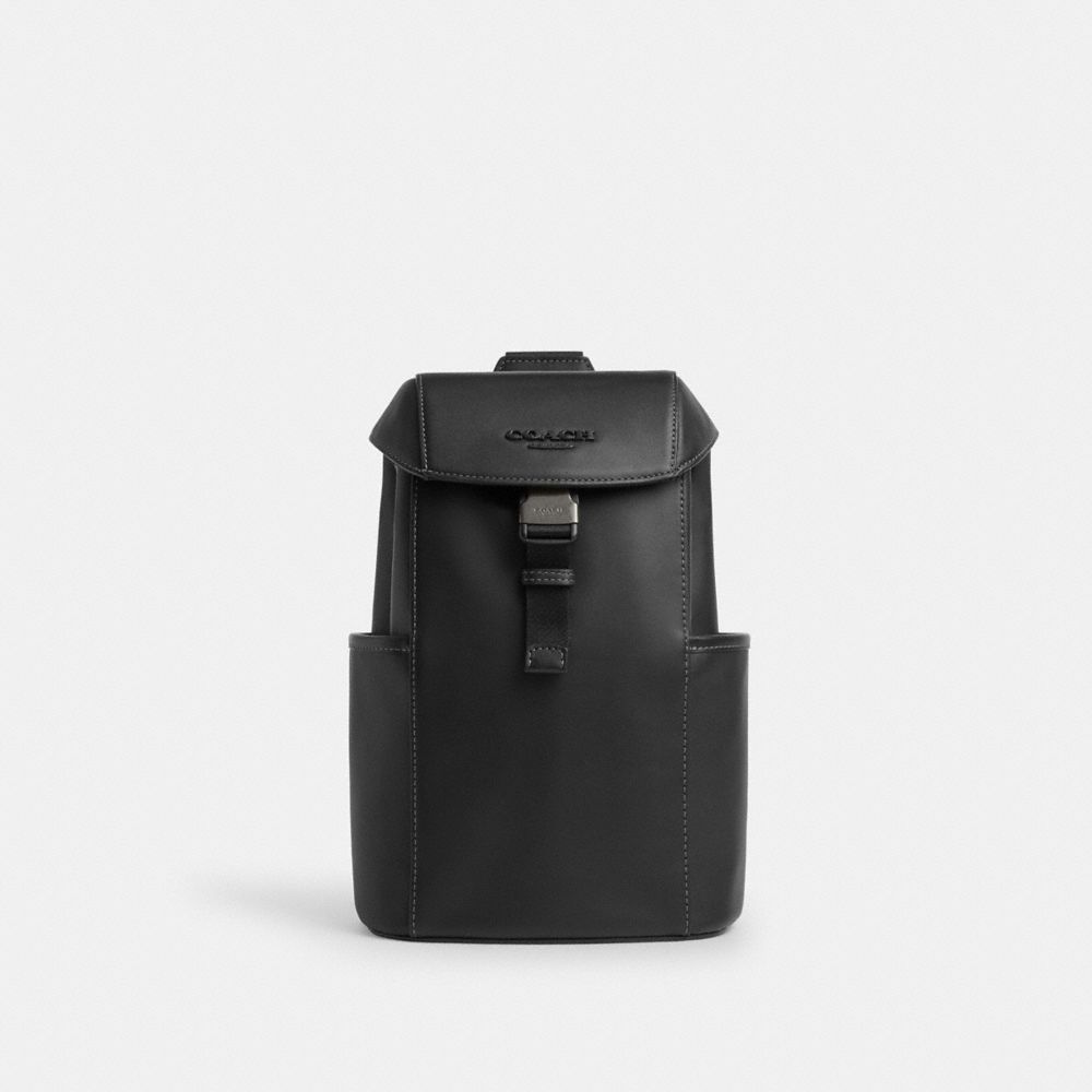 Coach Racer Pack Gunmetal Black