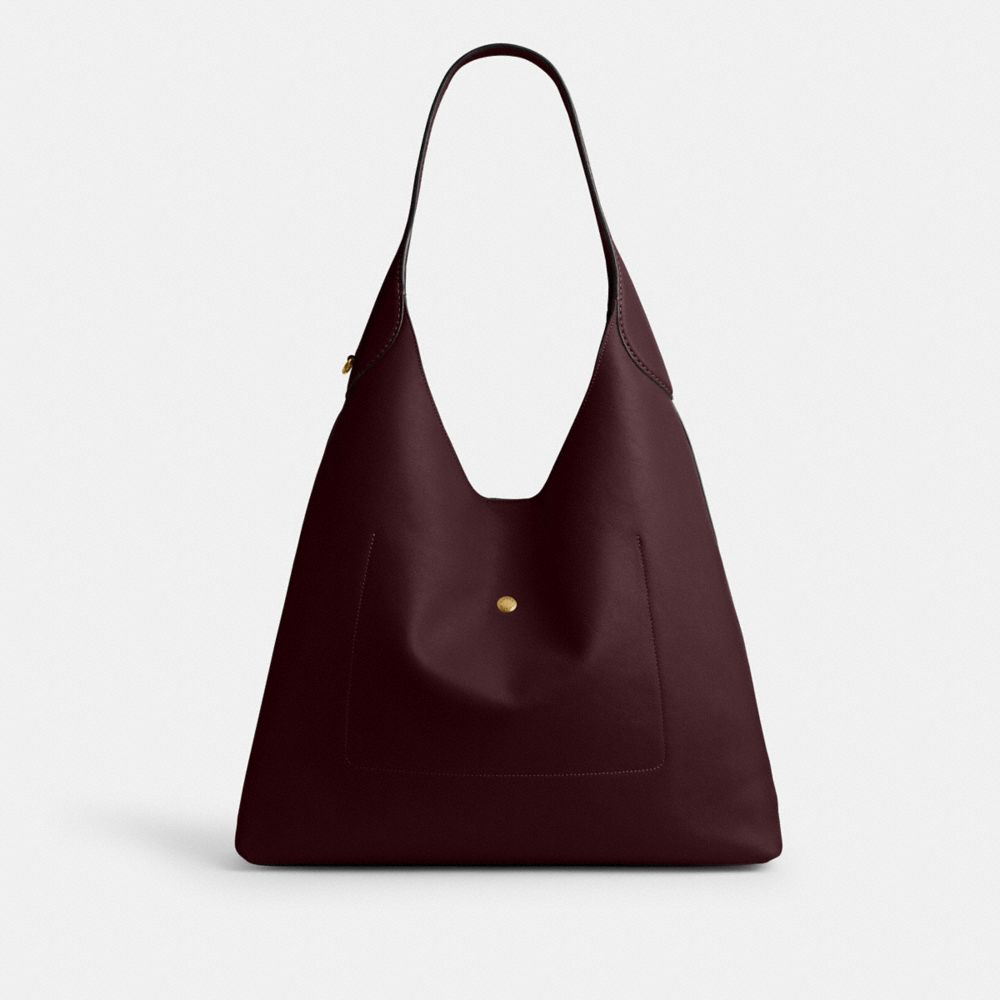 Coach Brooklyn Shoulder Bag 39 Brass Merlot