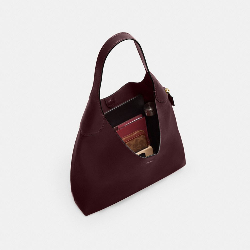 Coach Brooklyn Shoulder Bag 39 Brass Merlot