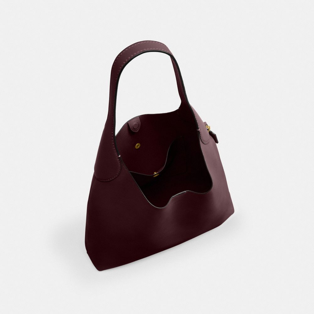Coach Brooklyn Shoulder Bag 39 Brass Merlot