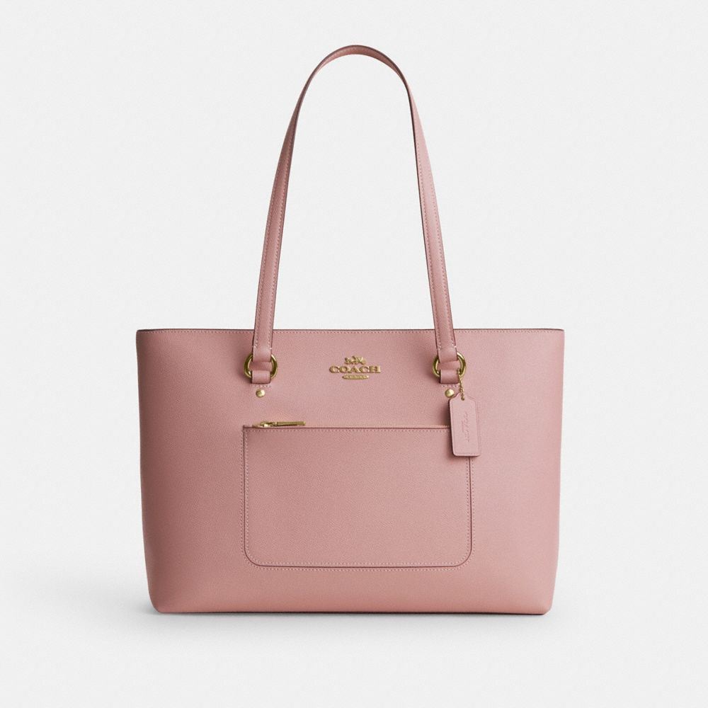 Coach Station Tote Bag Gold Carnation