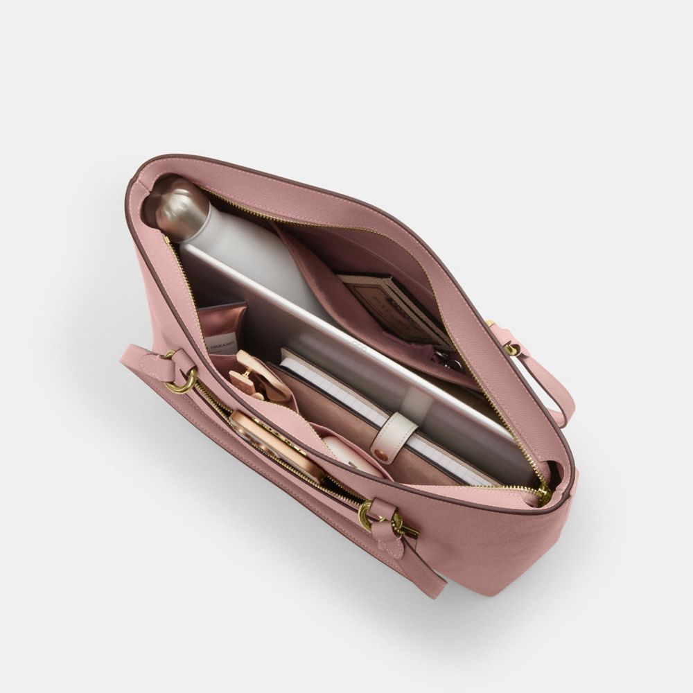 Coach Station Tote Bag Gold Carnation