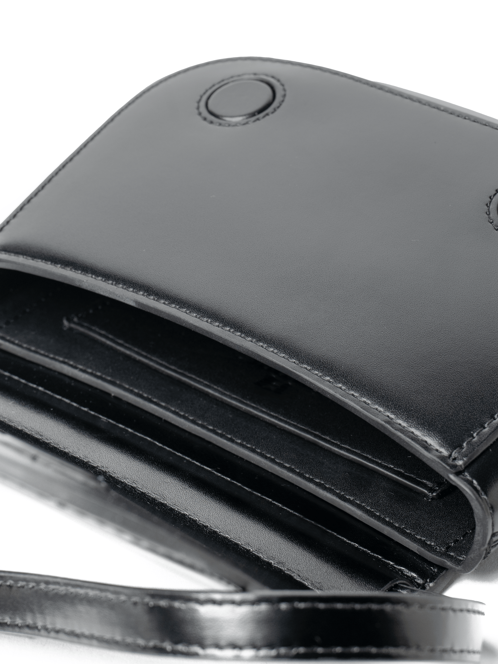 Luna - Ladies Leather Structured Bag I Black