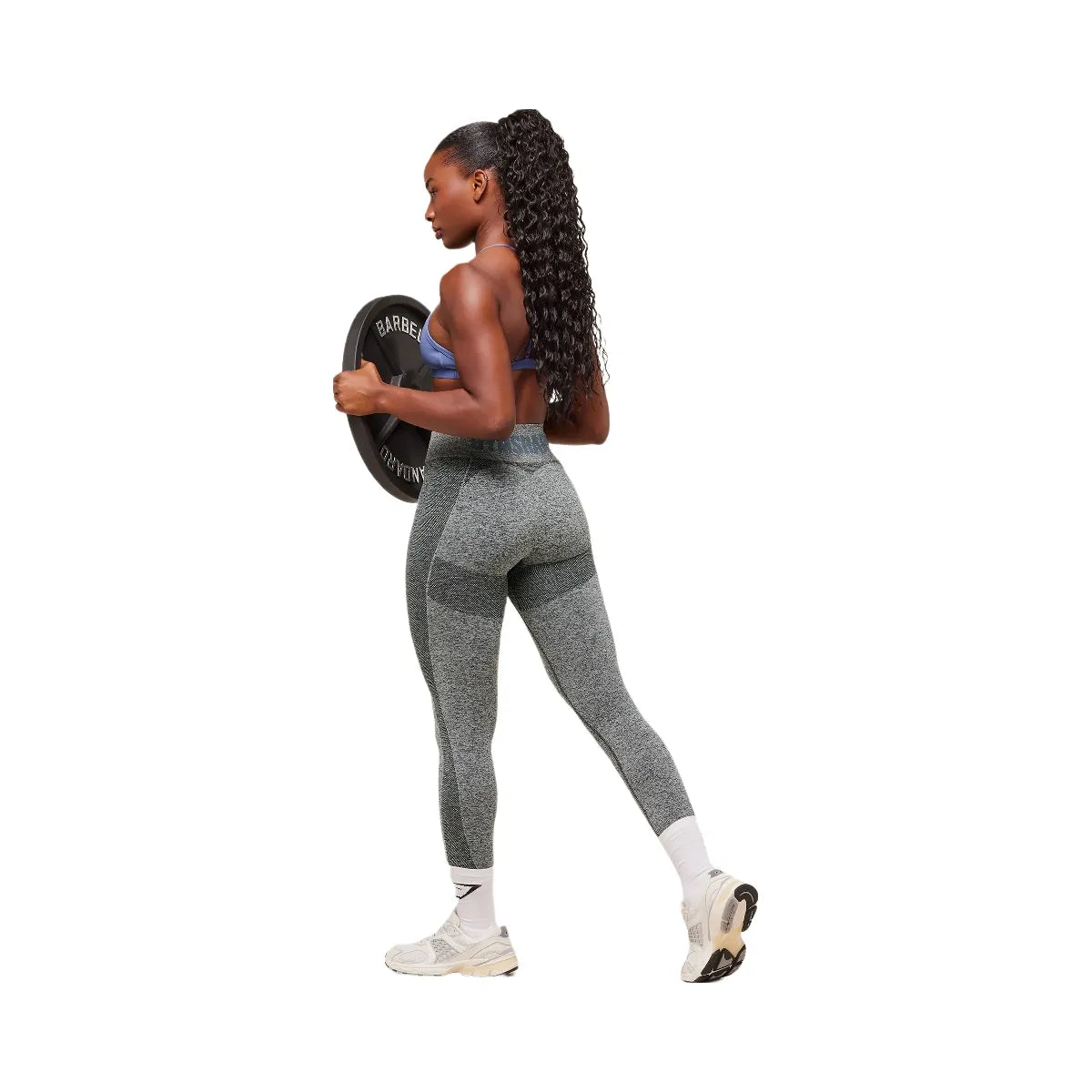 Gymshark Flex High Waisted Leggings - Deep Petrol Blue/White Marl