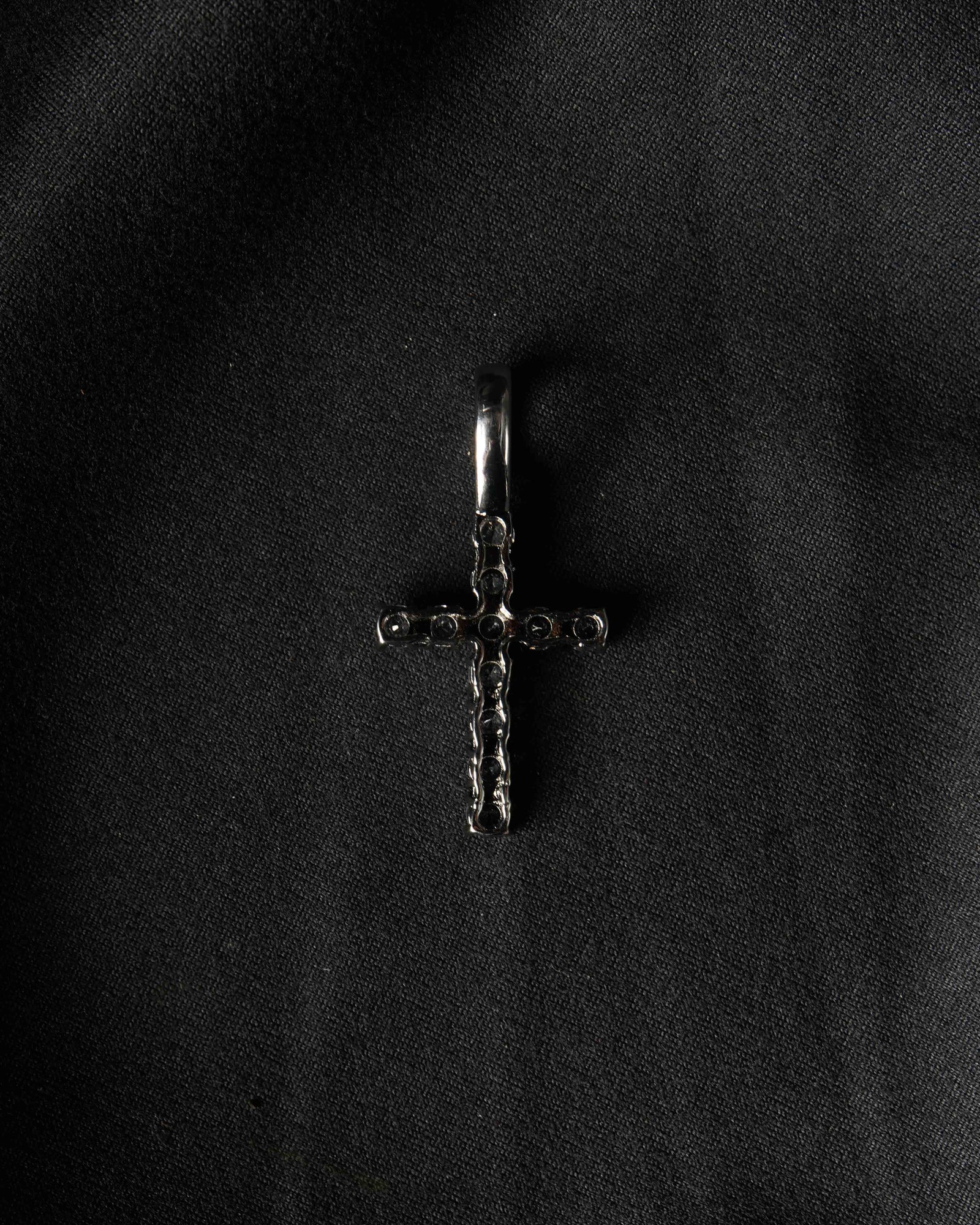 Manaca Crystal Halo Cross Pendant