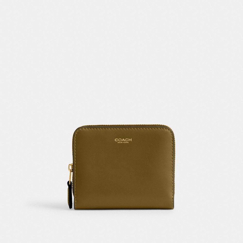 Coach New York Billfold Wallet Brass Muted Olive