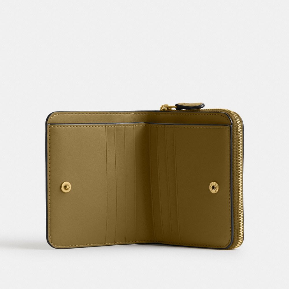 Coach New York Billfold Wallet Brass Muted Olive