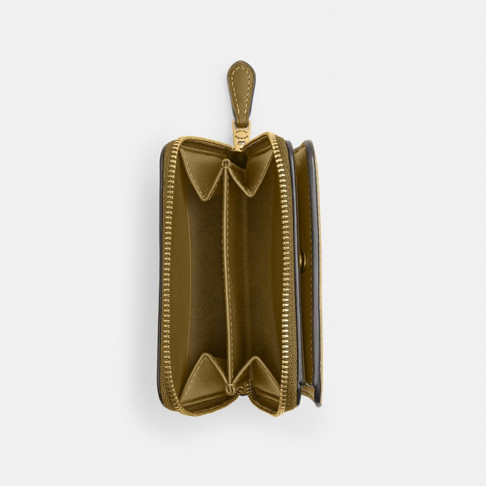 Coach New York Billfold Wallet Brass Muted Olive