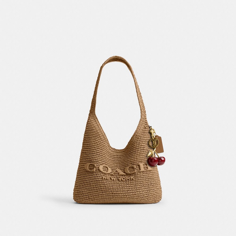 Coach Brooklyn Shoulder Bag 28 Brass Natural