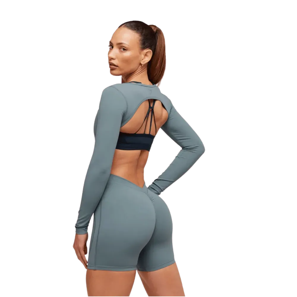 Gymshark Lifting Dipped Waistband All-In-One Iron Blue