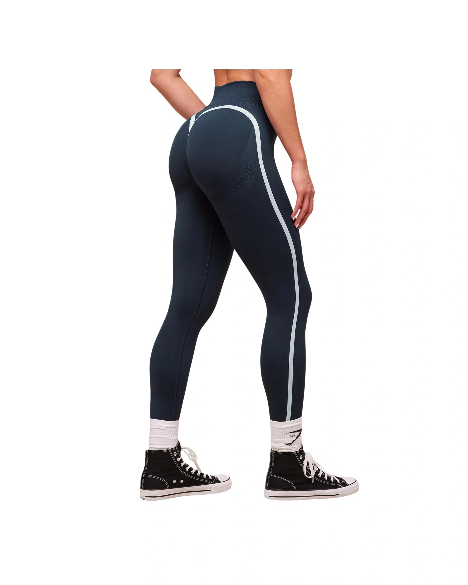 Gymshark Lift Varsity Seamless Leggings Heavy Blue