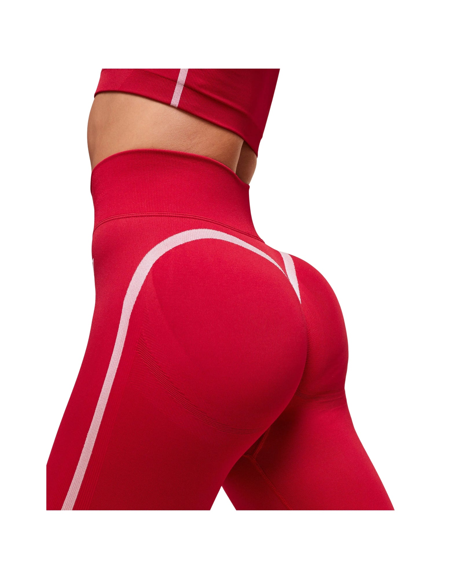 Gymshark Lift Varsity Seamless Leggings Carmine Red