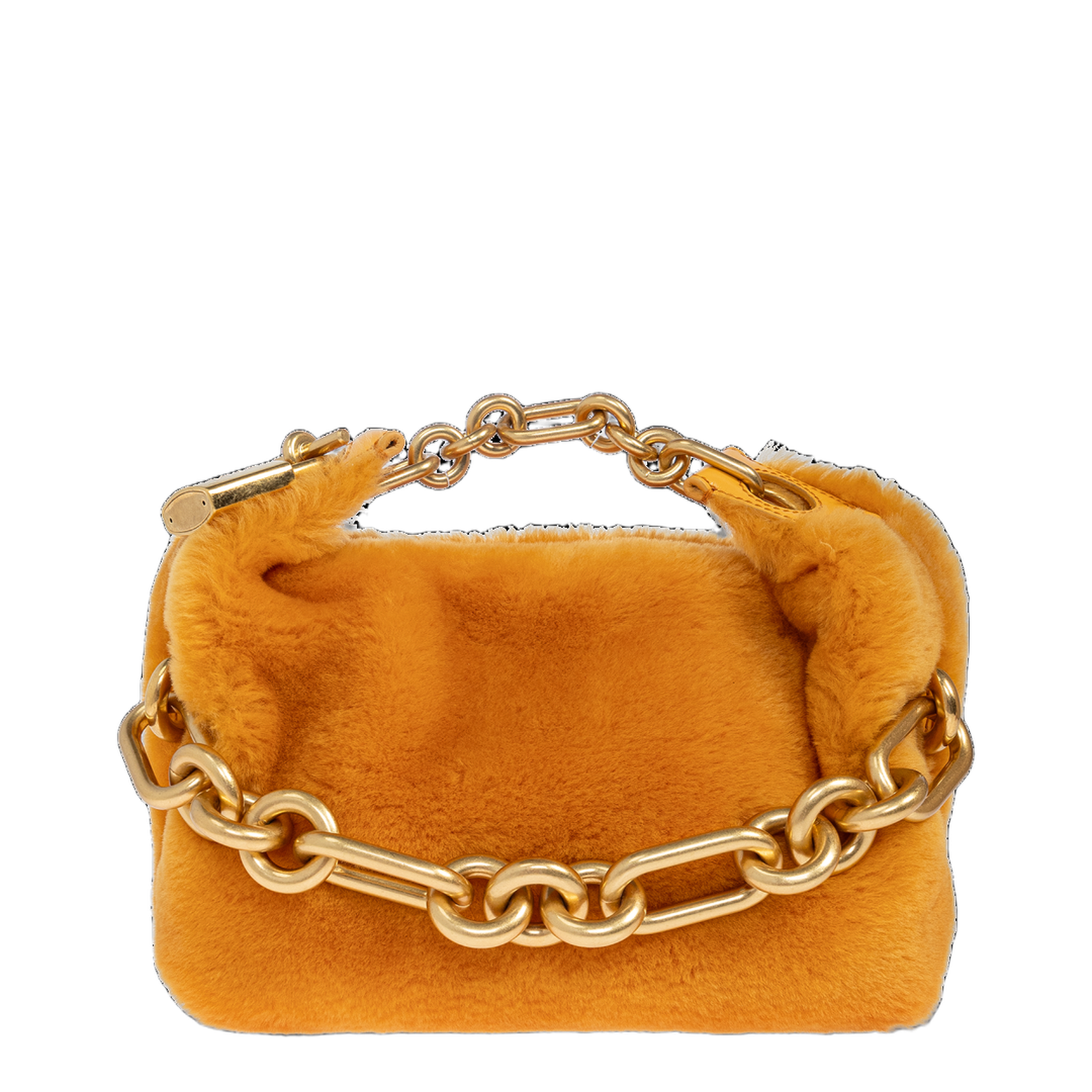Mini Sync Bag in Shearling - Gold