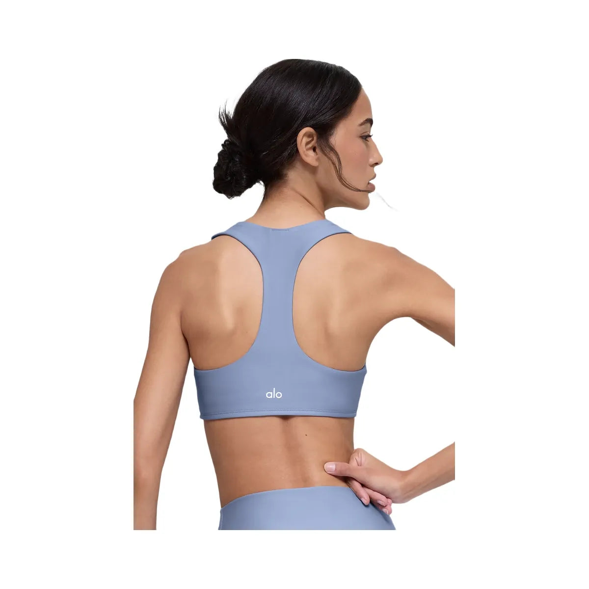 Alo Women's Airlift Advantage Racerback Bra - Winter Frost