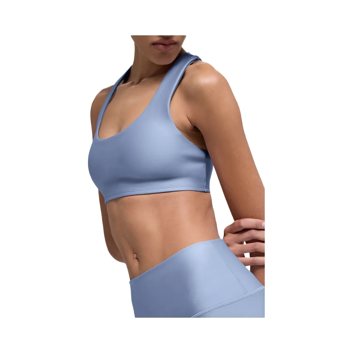 Alo Women's Airlift Advantage Racerback Bra - Winter Frost