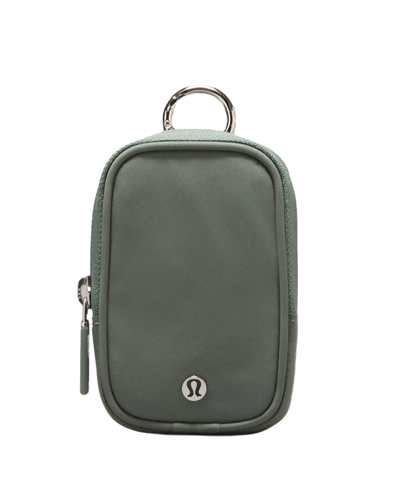 Lululemon Clippable Nano Pouch Grey Eucalyptus