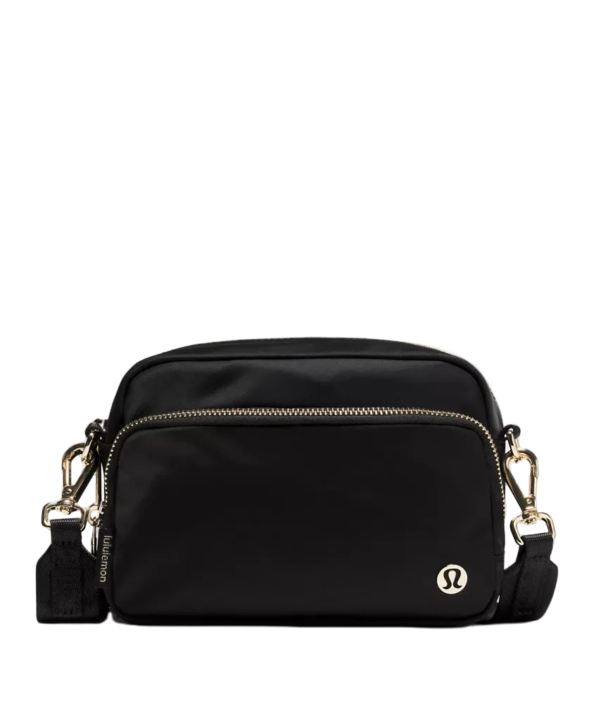 Lululemon Everywhere Crossbody Bag 2L Metal Hardwar Black
