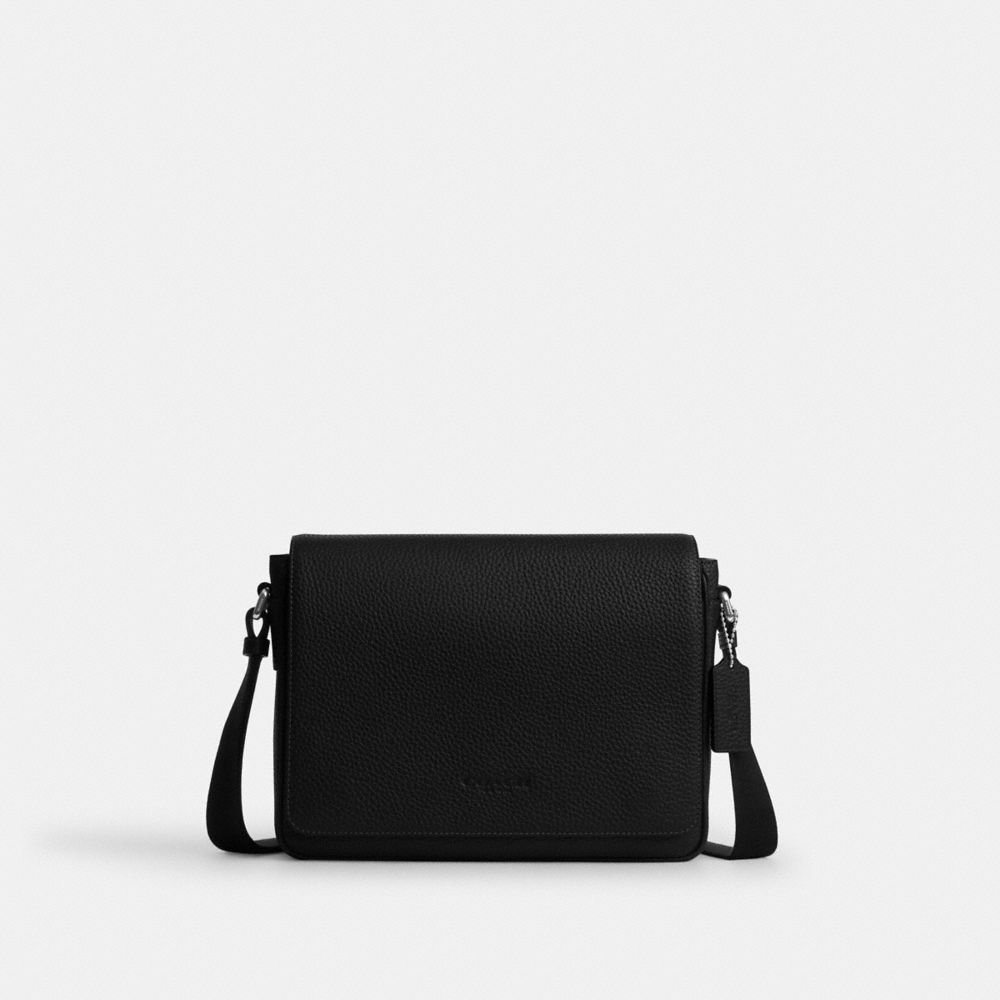 Coach Jack Messenger Bag Silver Black