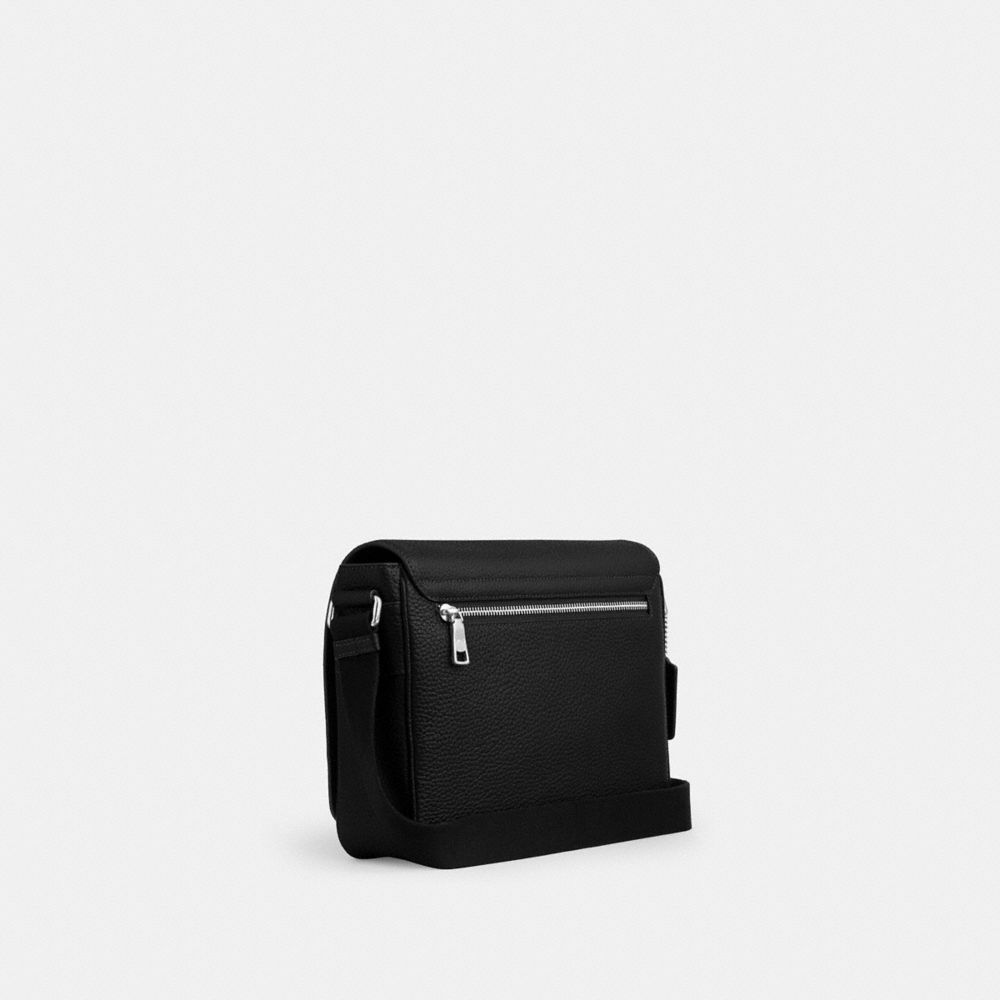 Coach Jack Messenger Bag Silver Black