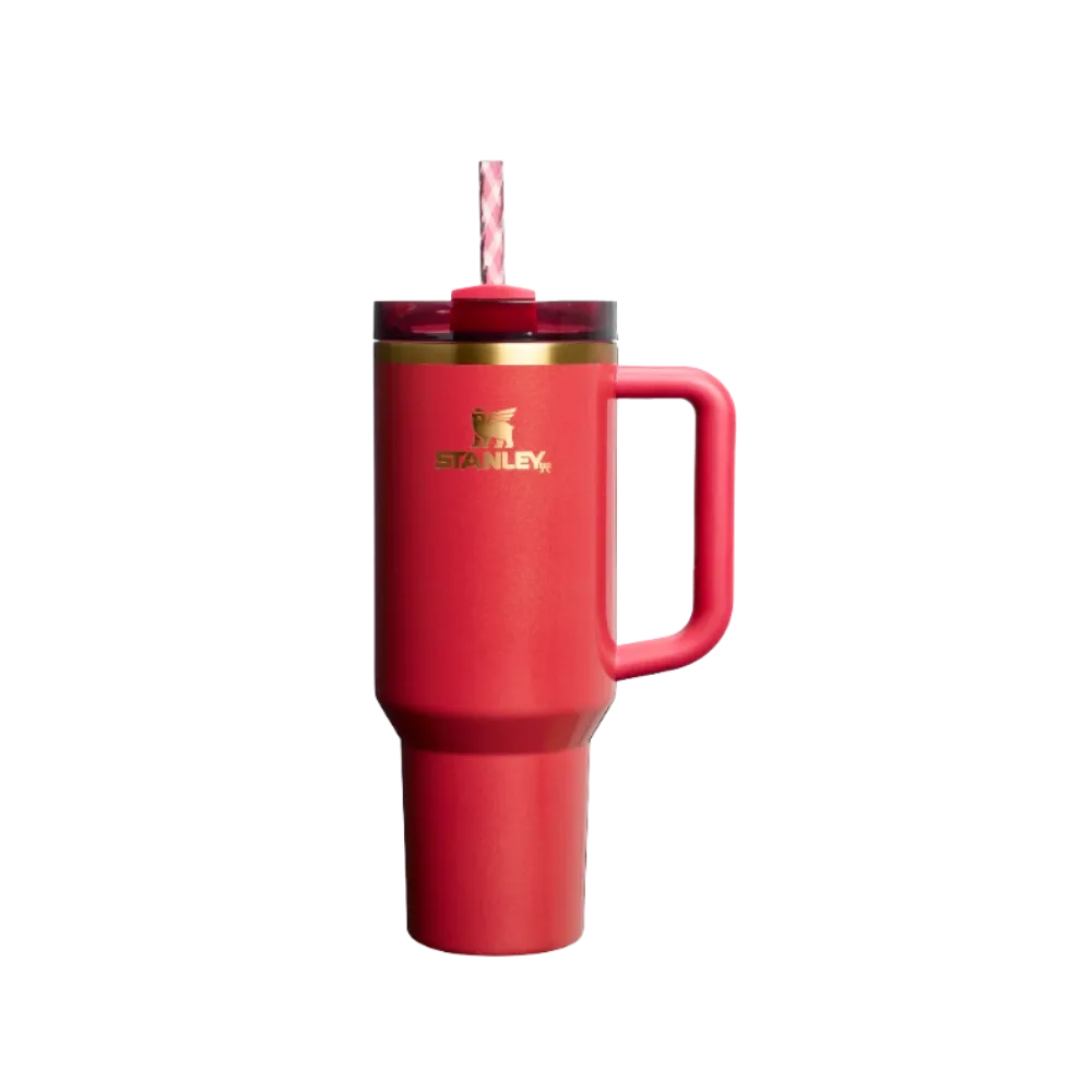 Stanley The Quencher H2.0 Flowstate Tumbler Scarlet Tinsel