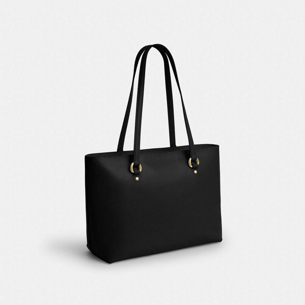 Coach Station Tote Bag Gold Black
