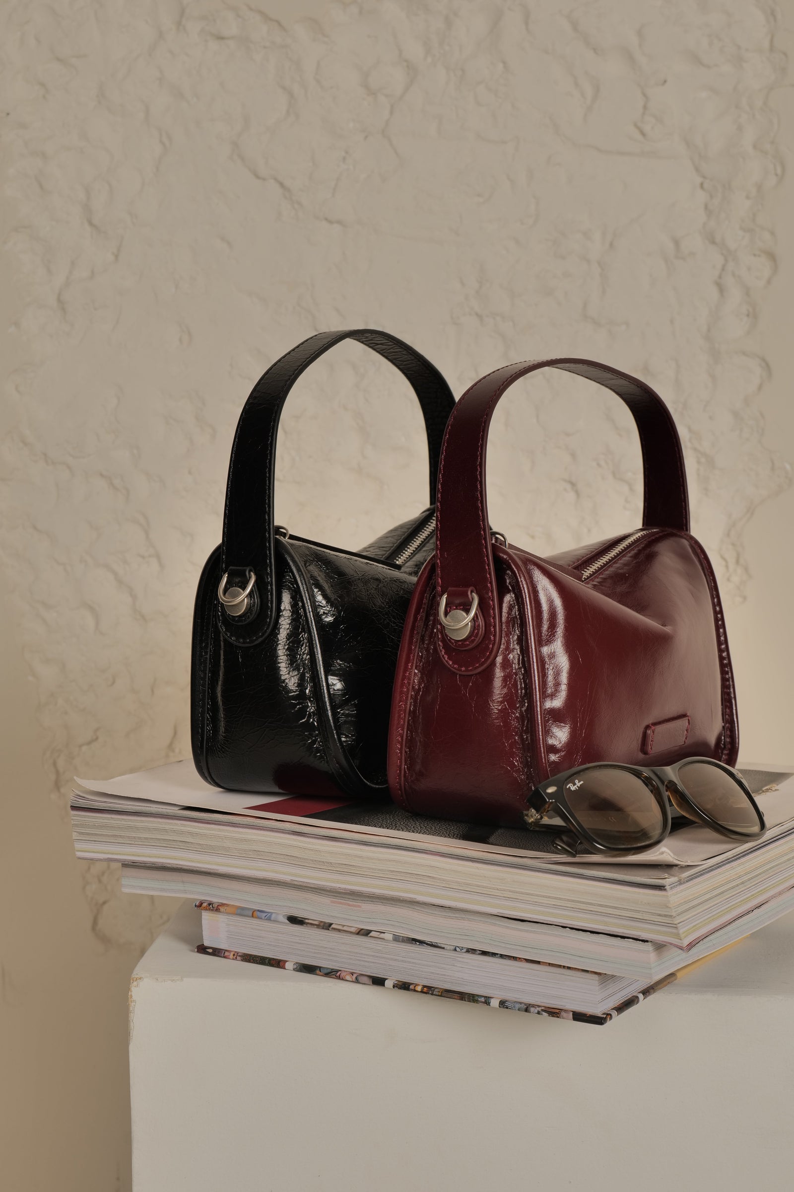 Emily - Ladies Leather Handbag I Black