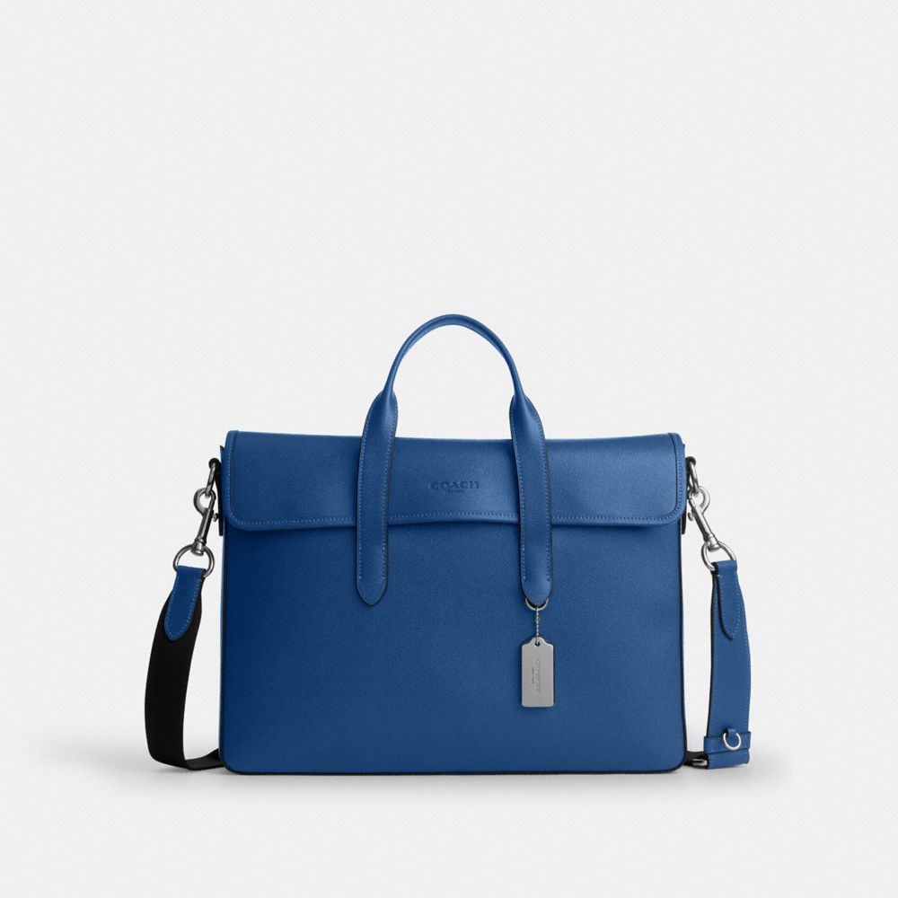 Coach Sullivan Portfolio Brief Silver True Blue