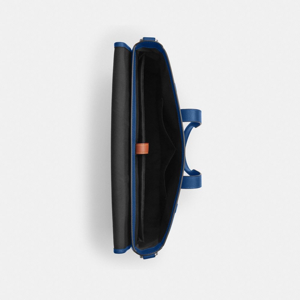 Coach Sullivan Portfolio Brief Silver True Blue