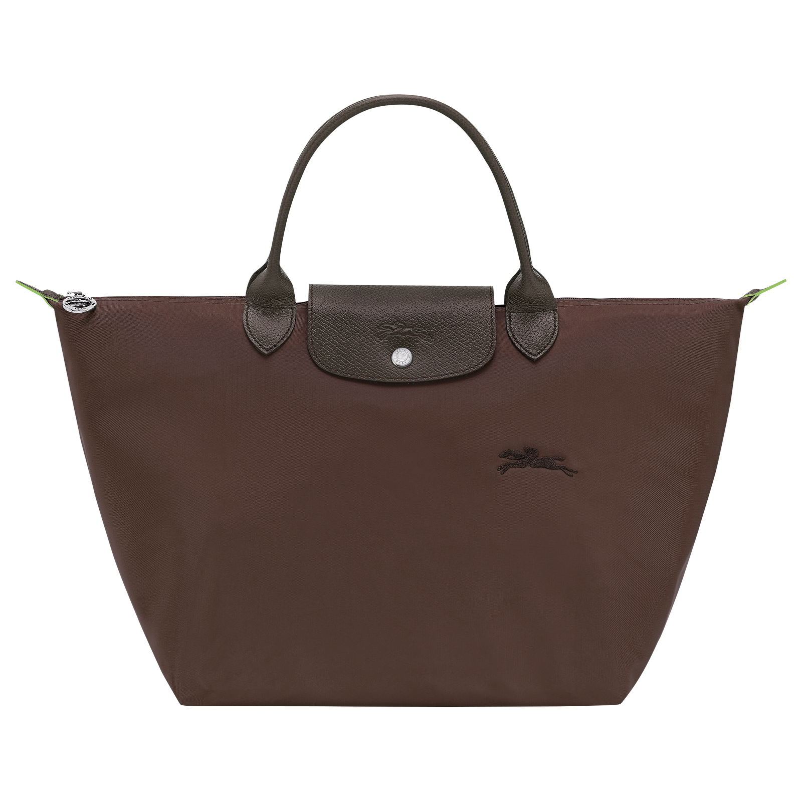 Longchamp Le Pliage Green M Handbag Mocha
