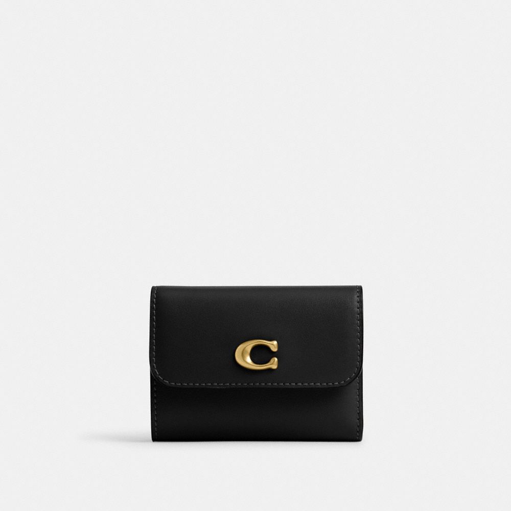 Coach Essential Card Holder Wallet Brass Black