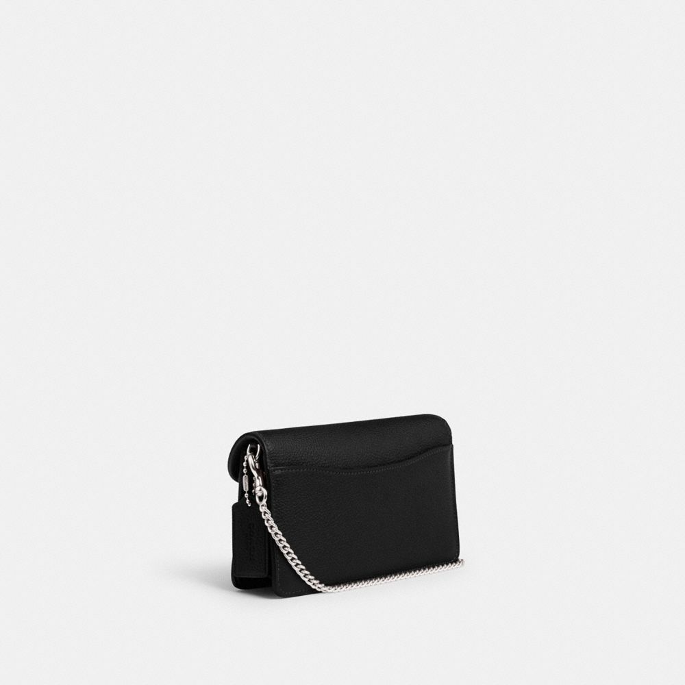 Coach Tabby Chain Clutch Silver Black