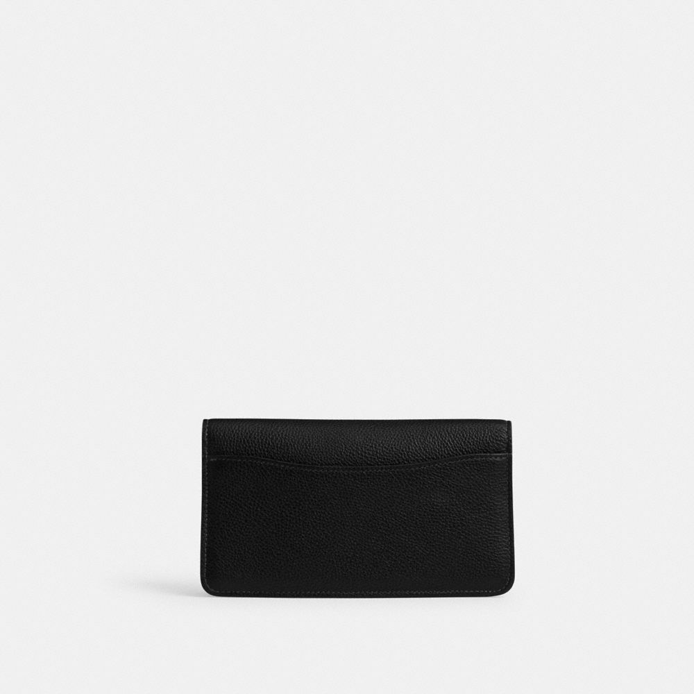 Coach Tabby Chain Clutch Silver Black