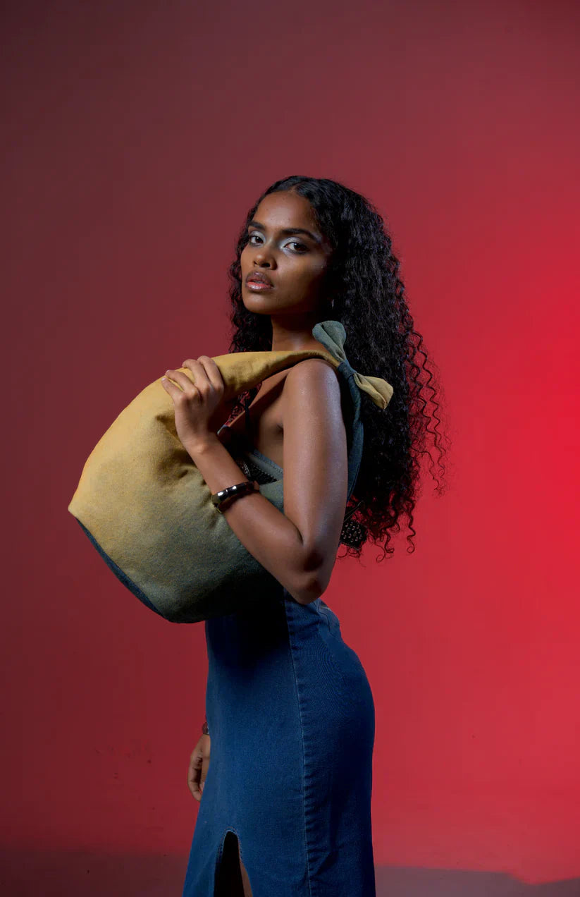 Mélange Hobo Denim Bag
